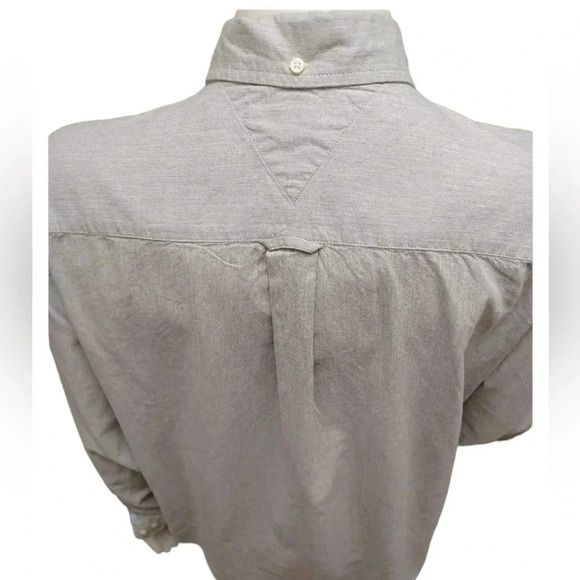 Tommy Hilfiger Long Sleeve Button Down Grey Dress Shirt  Size XXL - Picture 3 of 9